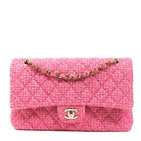 chanel classic flap bag tweed|chanel flap bags.